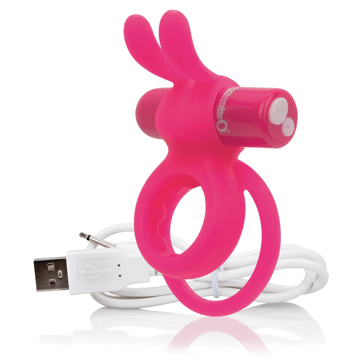 Charged Ohare – Rechargeable Double Cock Ring Rabbit Vibrator