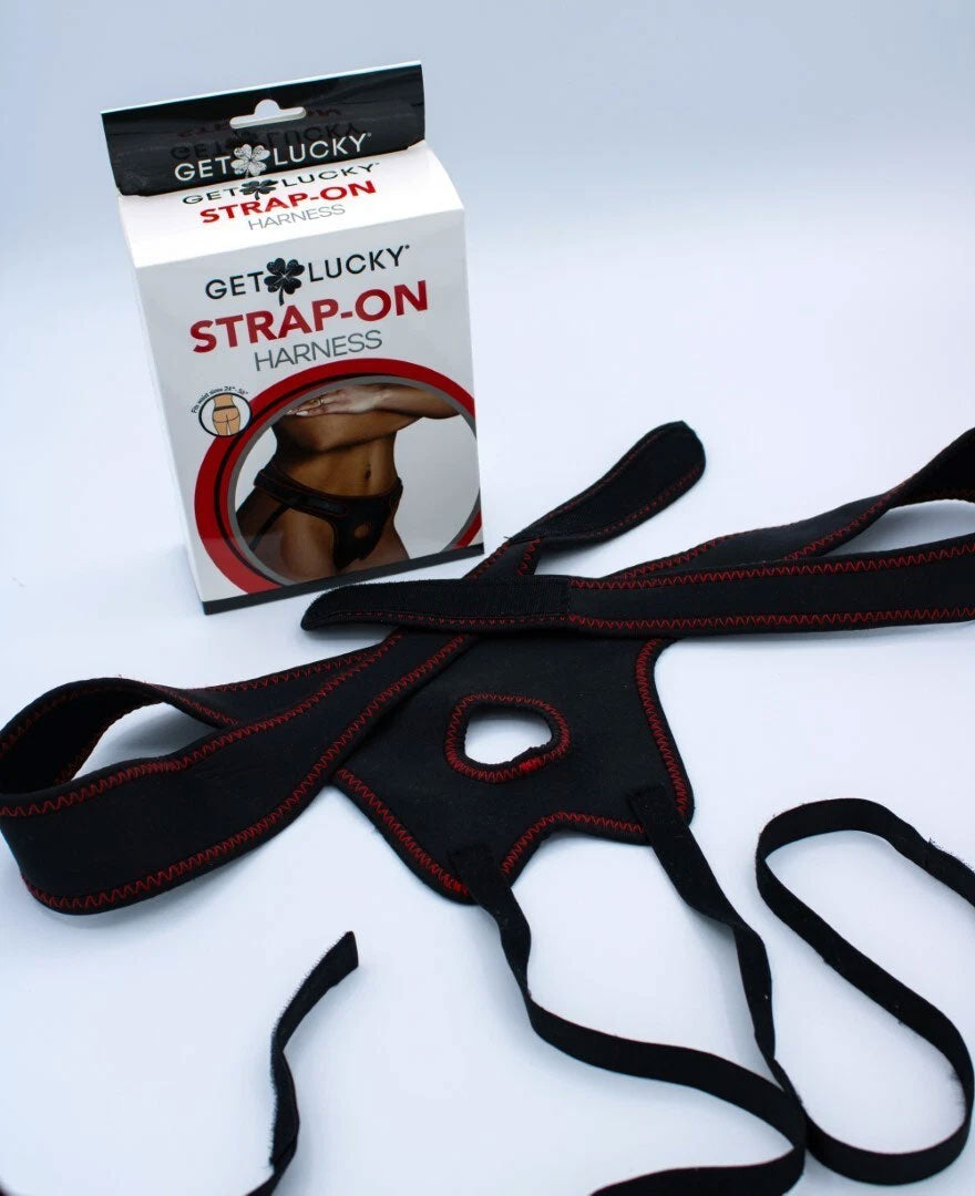 Get Lucky Strap On Harness (Black) – Adjustable Strap On Harness