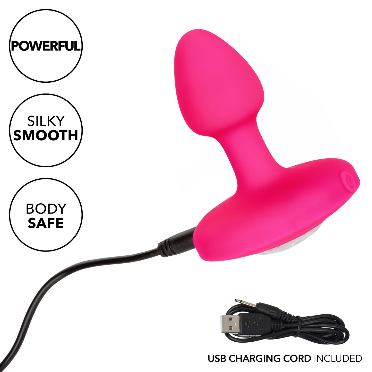 Cheeky Gems Small Rechargeable Vibrating Probe – Flexible Silicone Probe Vibrator
