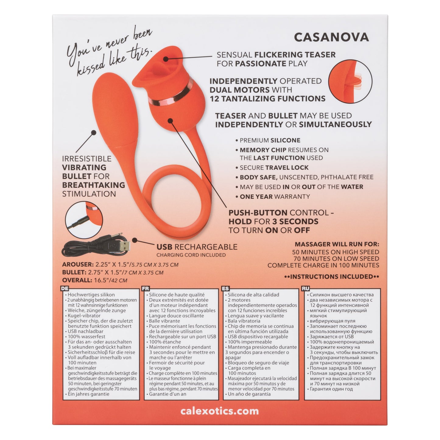 Casanova French Kiss – Dual Motor Vibrating Bullet Teaser Vibrator