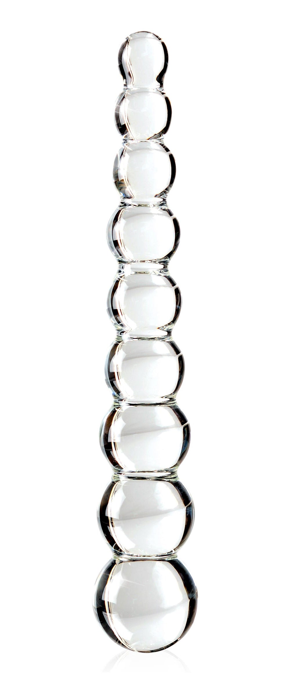 Icicles Clear Glass Massager Wand Handcrafted