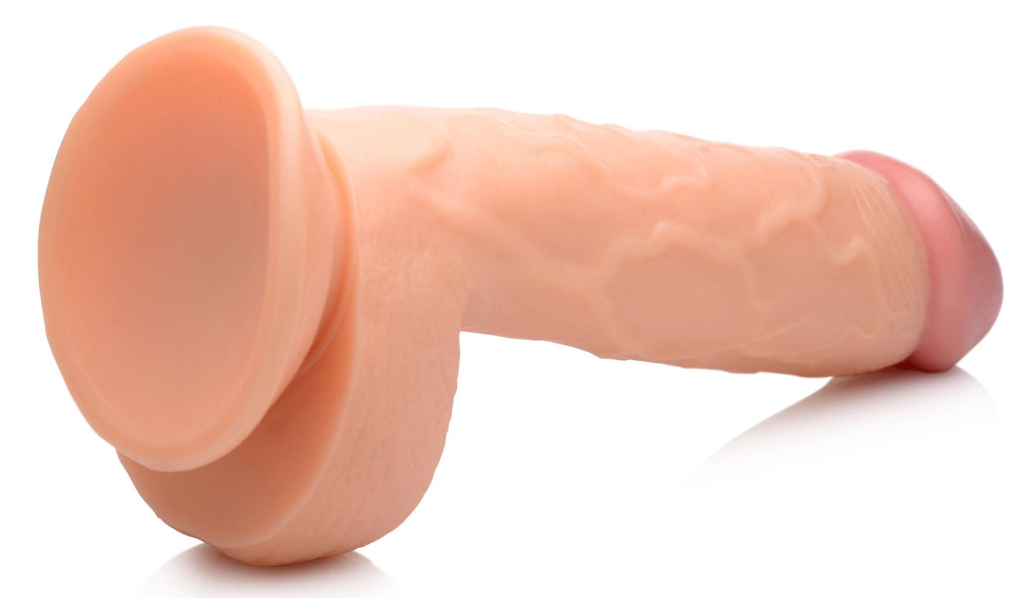 Pop Pecker 8.25 Inch Realistic Dildo With Suction Base Light