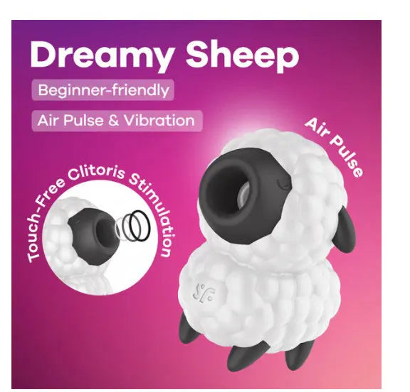Satisfyer Dreamy Sheep – Compact Air Pulse and Vibrator Toy