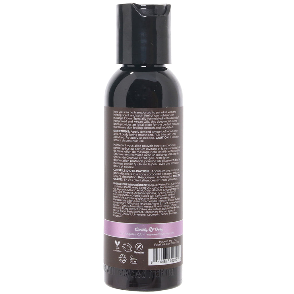 Hemp Seed Massage Lotion 2oz/60ml in Lavender Sensual Love > Massage