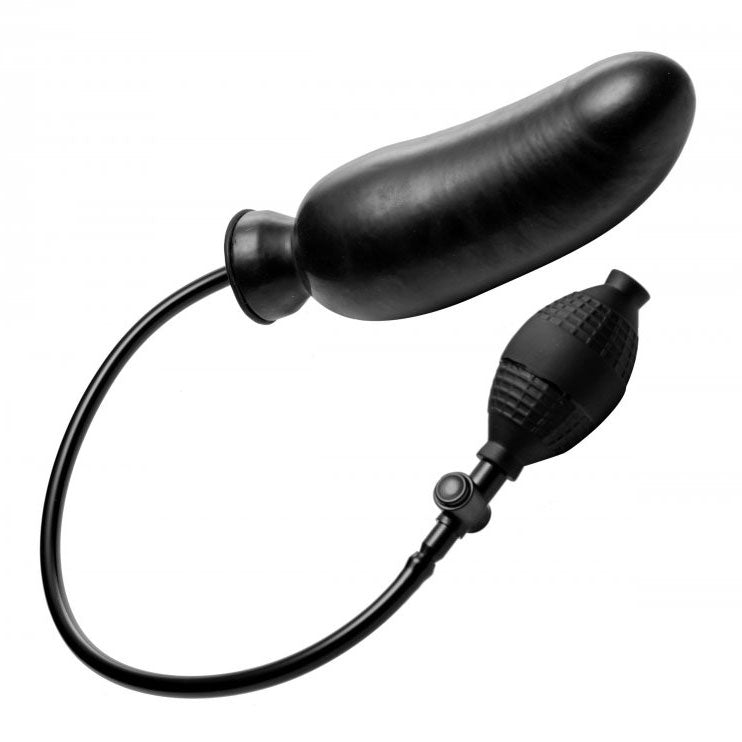 Master Series Renegade – Inflatable Ridged Dildo with Hand Pump
