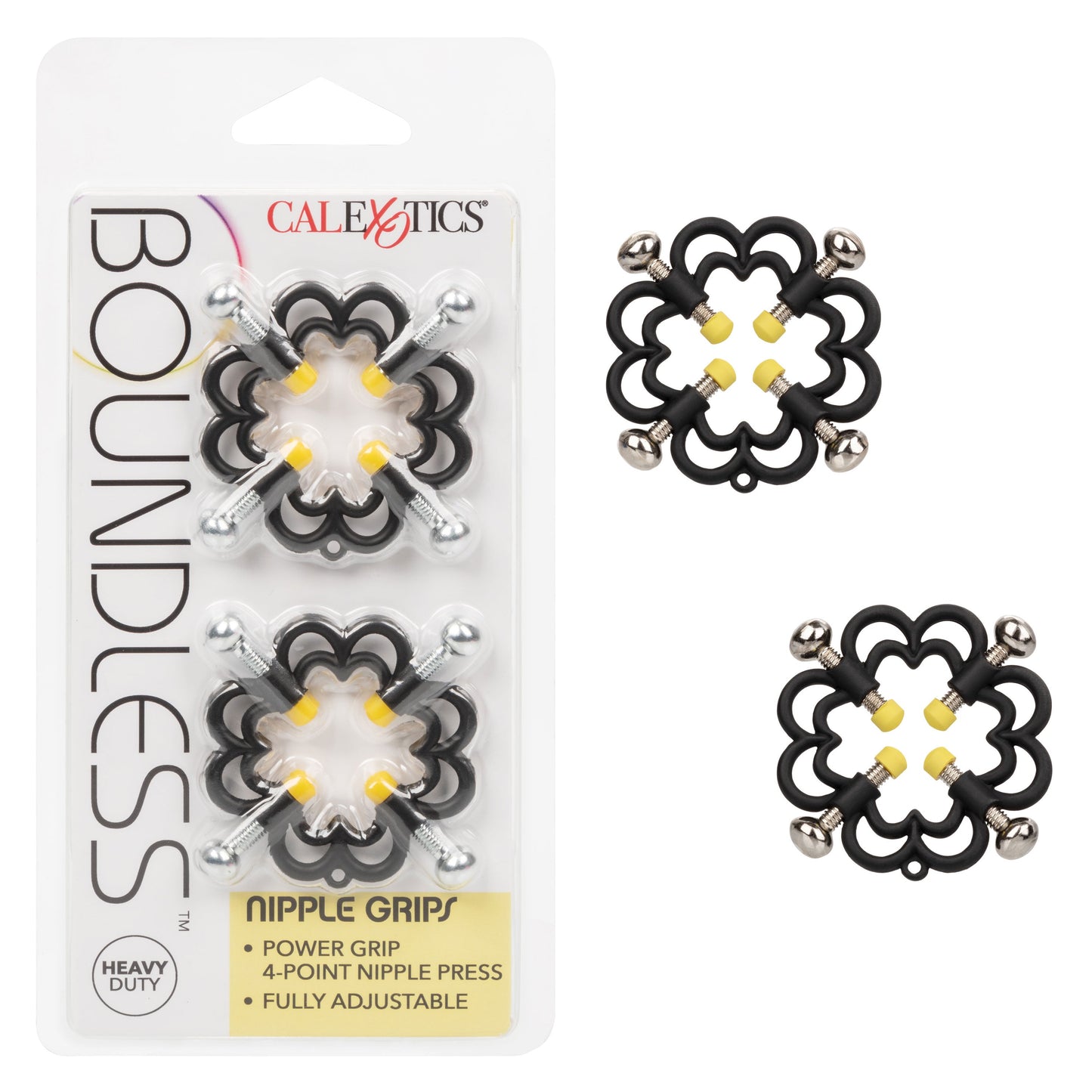 Boundless Nipple Grips Heavy Duty Fully Adjustable 4-Point Press Clamp Set