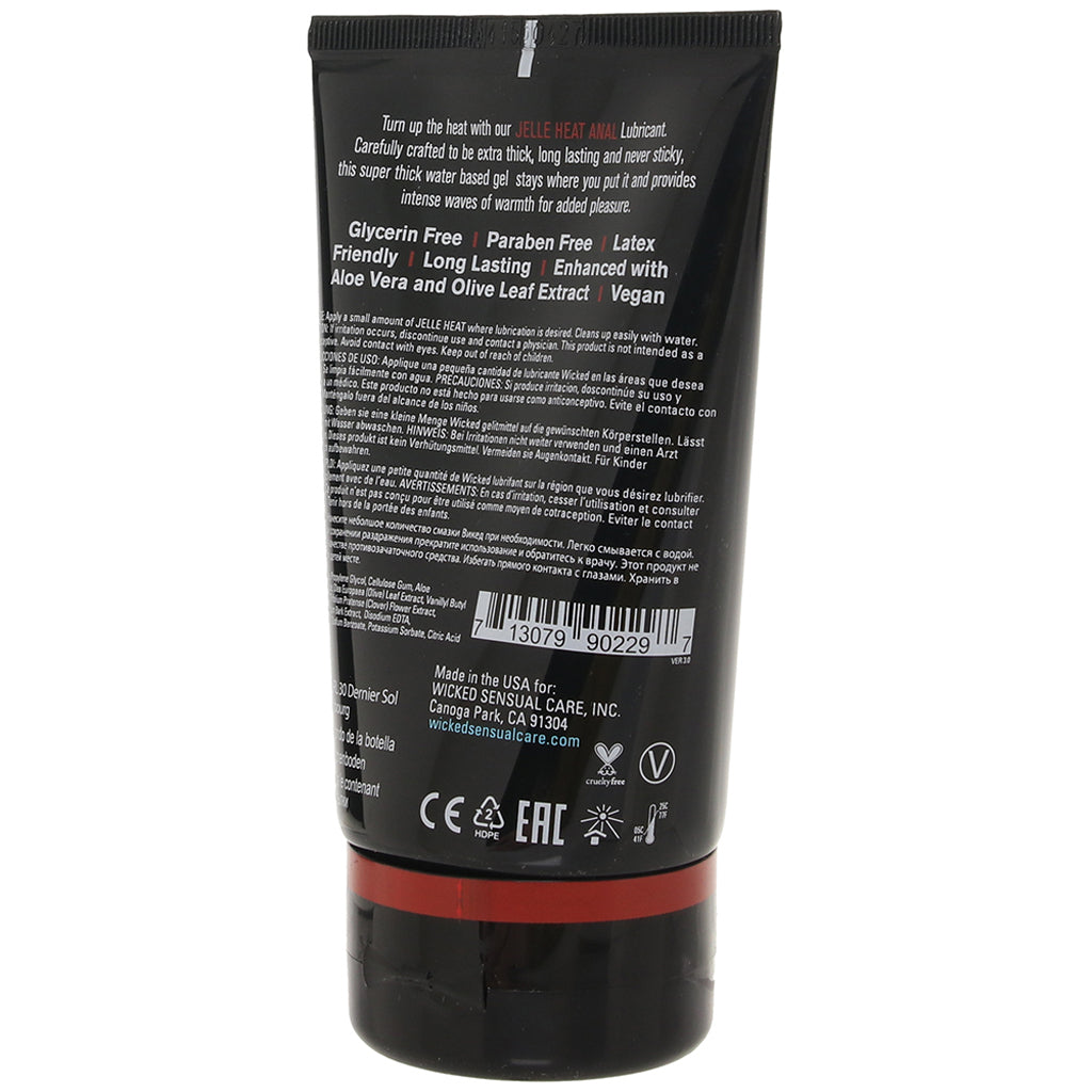 Jelle Heat Warming Anal Lube in 4oz/120ml Lubes and Lotions > Stimulating Lubricants
