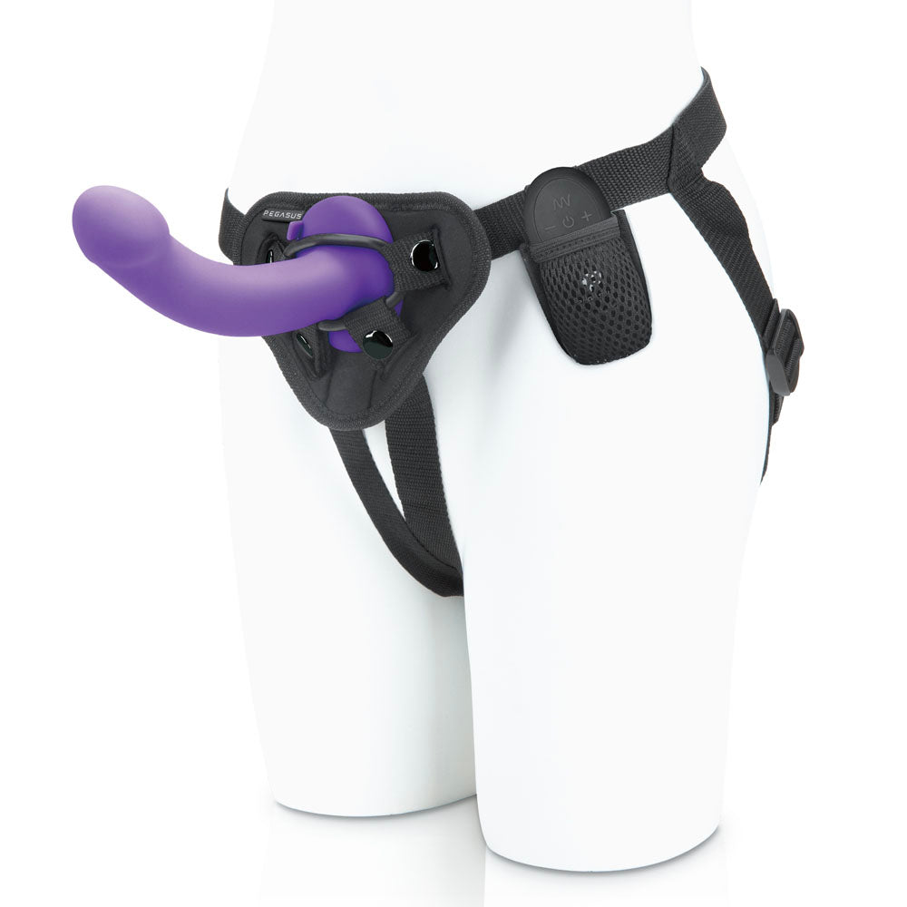 Pegasus 6 Inch Wireless Remote Curved Purple Peg With Harness