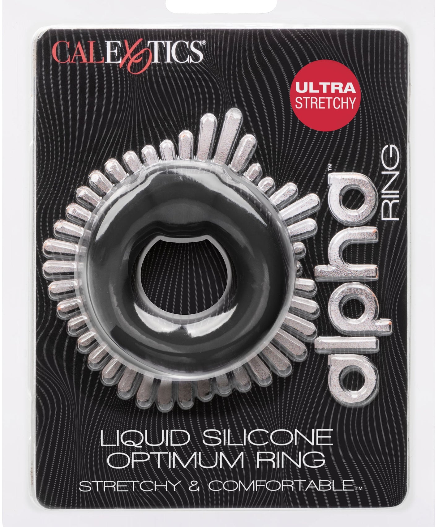 Alpha Liquid Silicone Optimum Ring Ultra Stretchy Black Size Medium