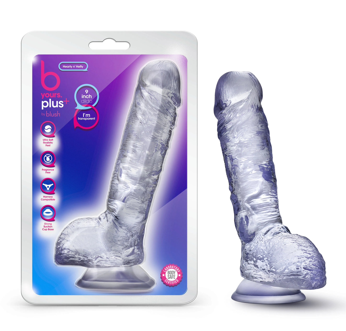 Blush B Yours Plus Mount n' Moan – Realistic Dildo with Suction Cup Base