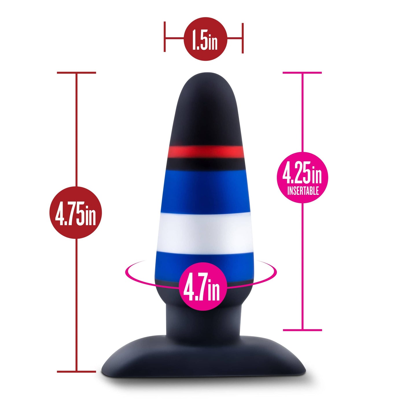 Avant Pride P4 Power Play (Silicone) – Silicone Butt Plug
