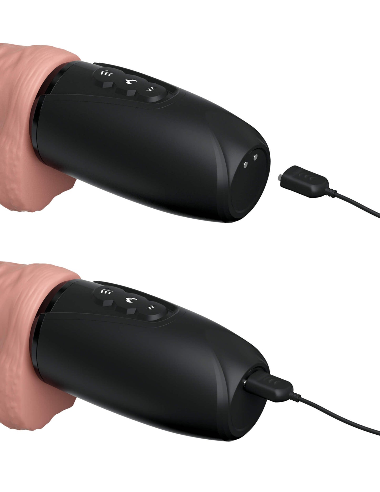 King Cock Plus Thrusting Cock with Balls 6.5 Inch – Warming, Vibrating, Piston-Powered Dildo