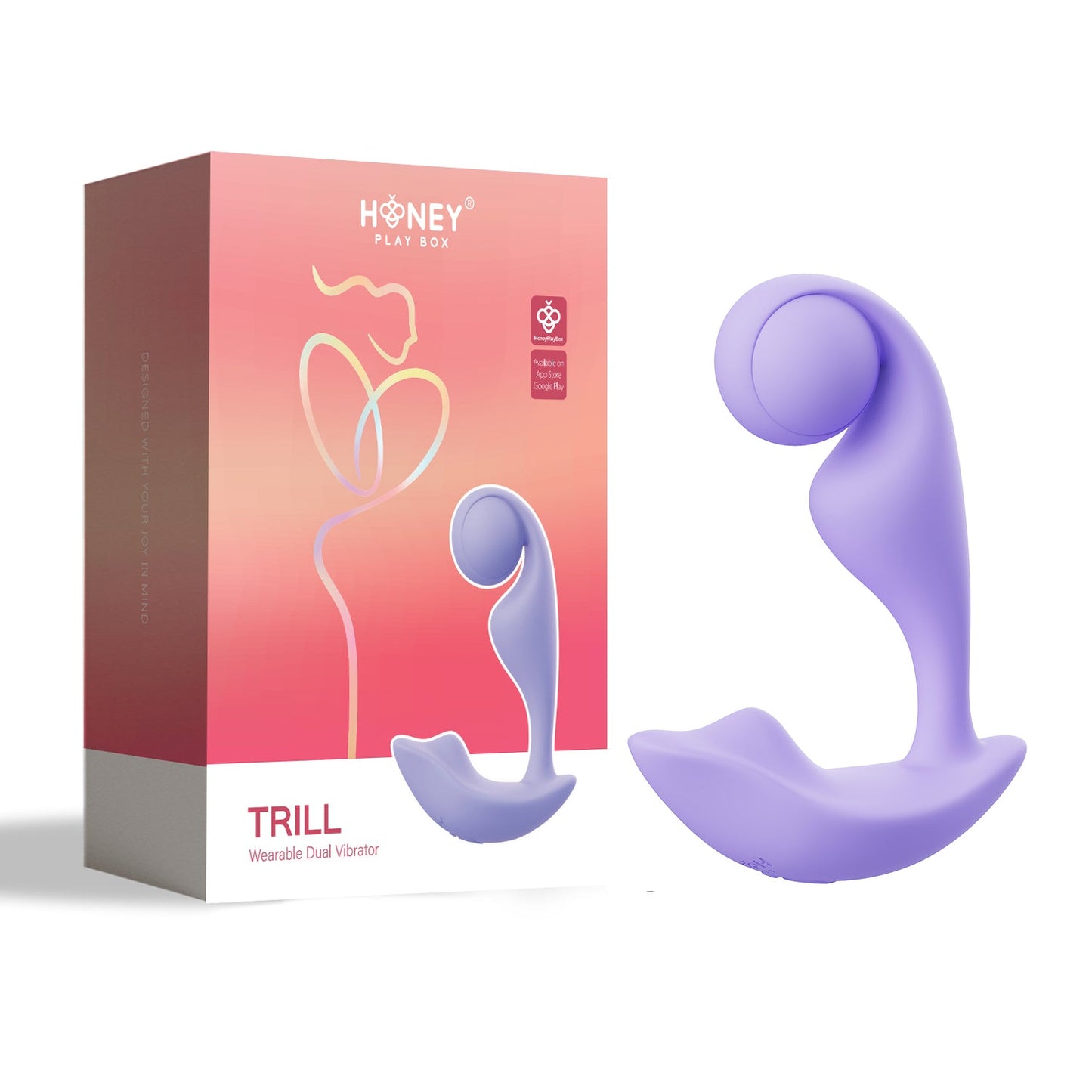 Trill Wearable Dual Vibrator (Lavender) – Dual Stimulation Vibrator