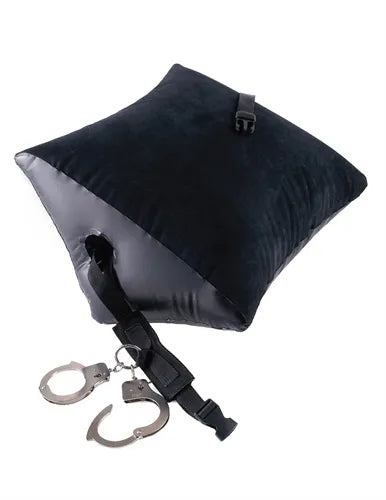 Fetish Fantasy Series Deluxe Position Master – Inflatable Position Pillow with Cuffs