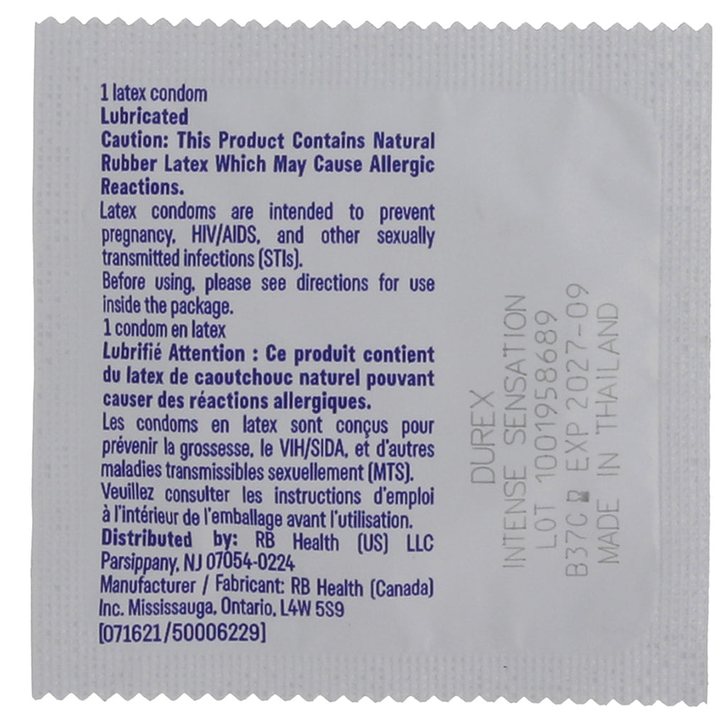 Intense Sensation Condoms in 3 Pack Condoms