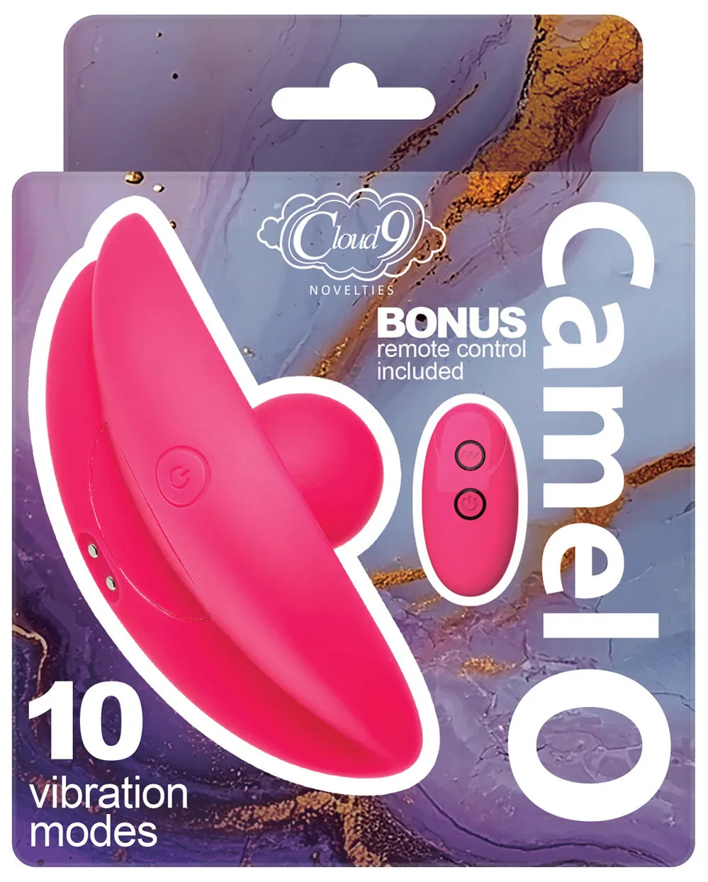 Cloud 9 Camel Toe Shaped Vibrator (Pink) – Rechargeable Remote-Controlled Vibrator