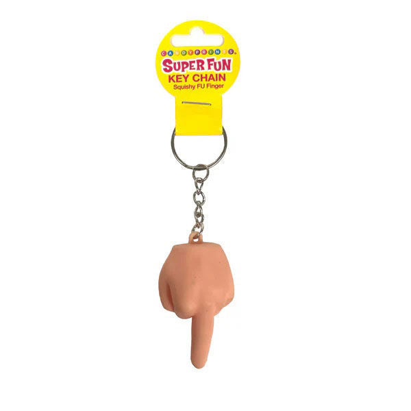 Little Genie Super Fun Squishy Middle Finger Key Chain – Cheeky Accessory 6-Pack
