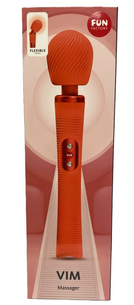 Fun Factory Vim (Orange) – USB-C Rechargeable Rumbling Massage Wand