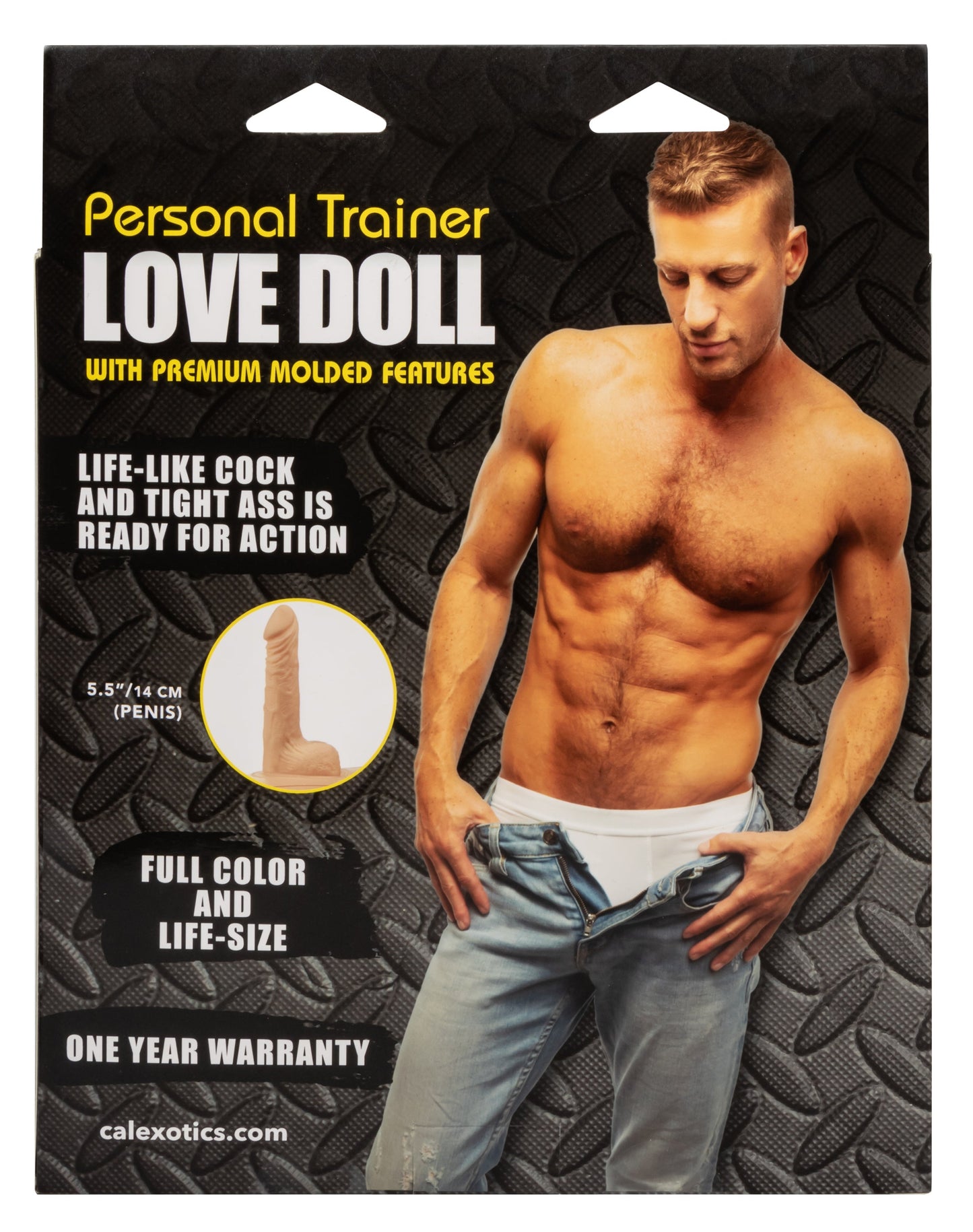 Personal Trainer Love Doll Life-Size Male Inflatable Sex Doll with Full Colour Face and 5.5 Inch Life-Like Cock
