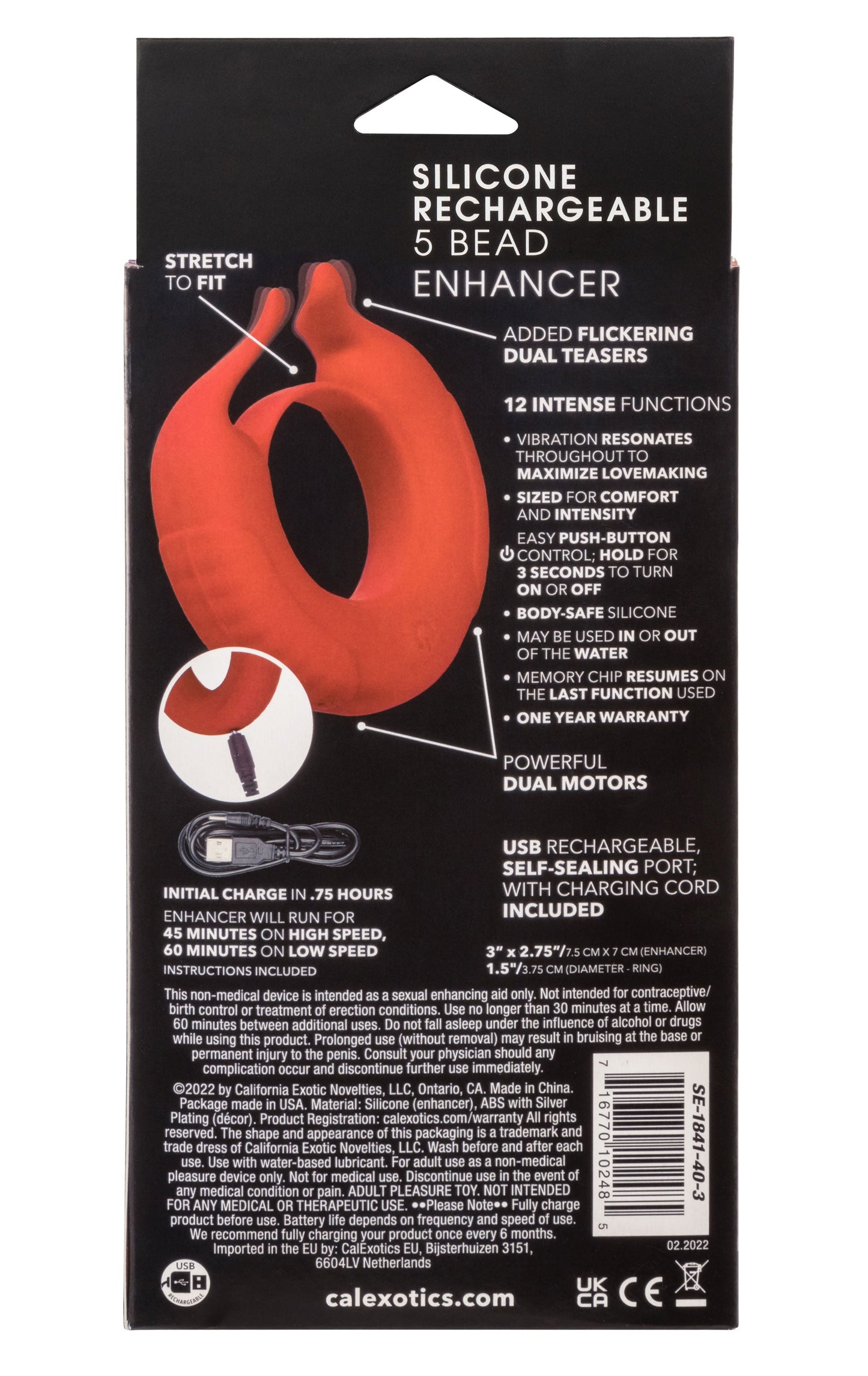 Taurus Enhancer Couples Vibrating Silicone Cock Ring
