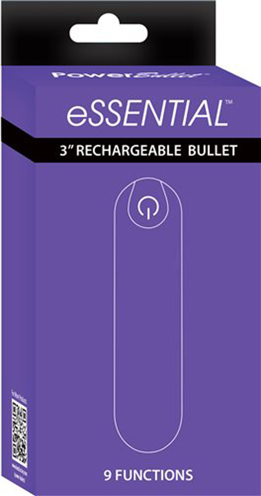 Essential 3 Inch Bullet Vibrator Purple with Storage Case and Charging Cord