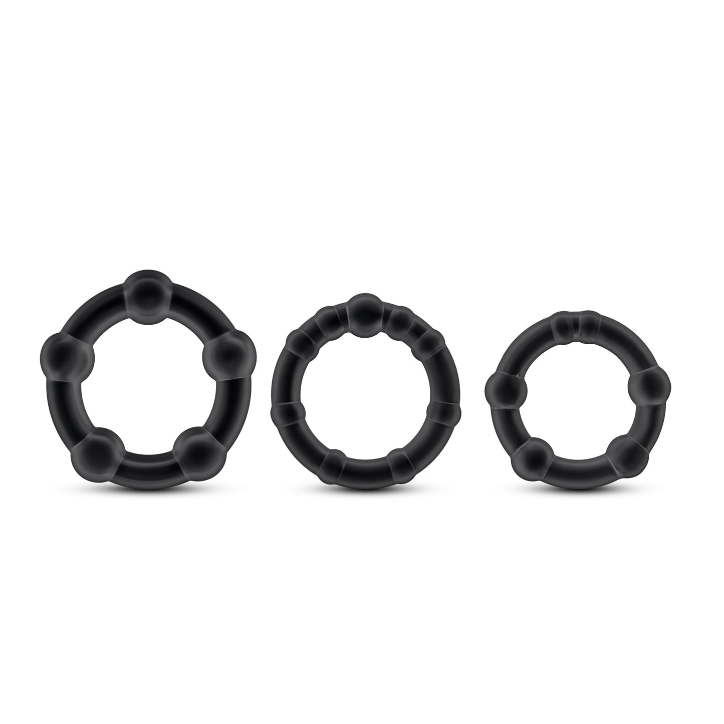 Stay Hard Beaded Cock Rings – Set of 3 Sizes Cock Rings