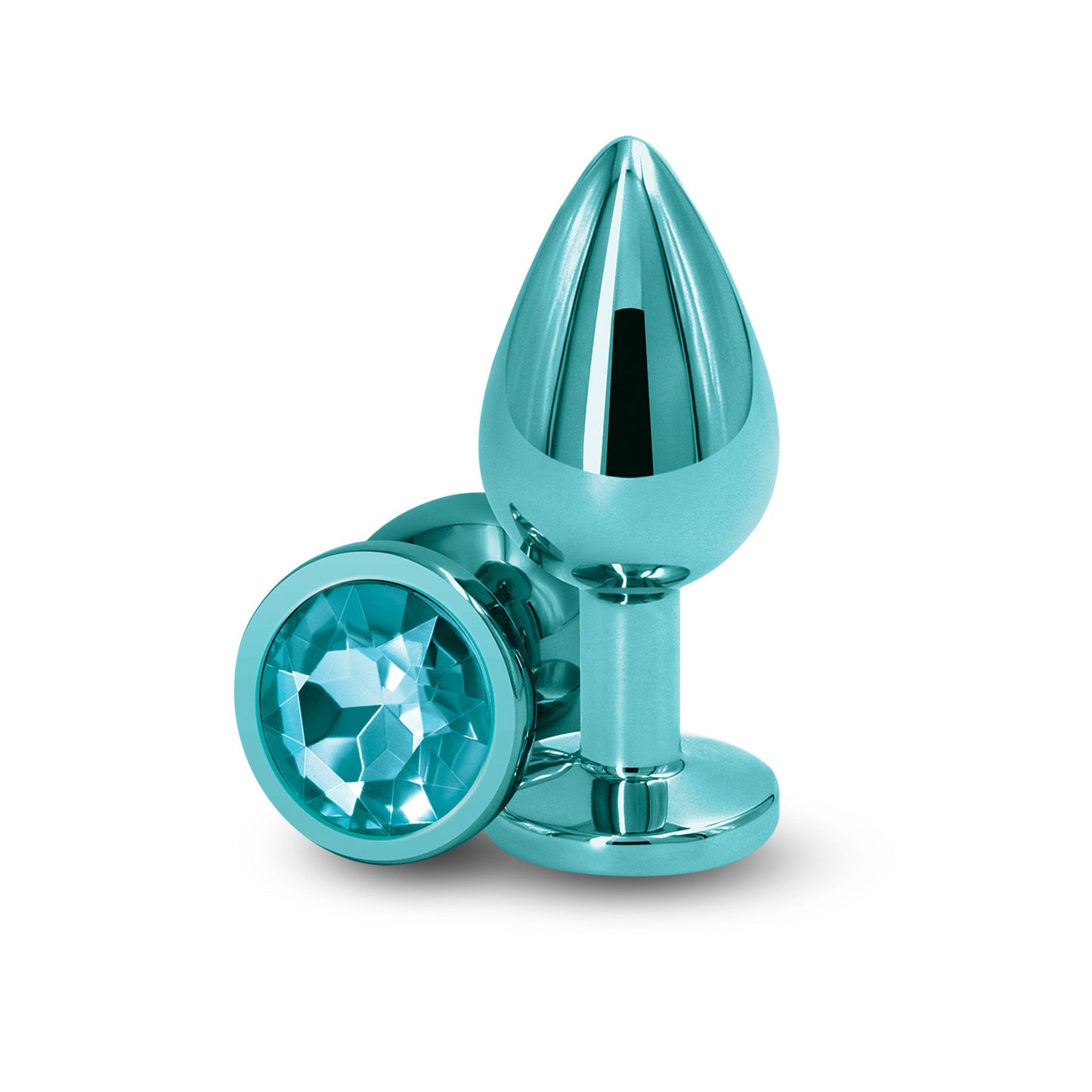 Rear Assets Medium (Teal) 8.2 cm Metal Butt Plug