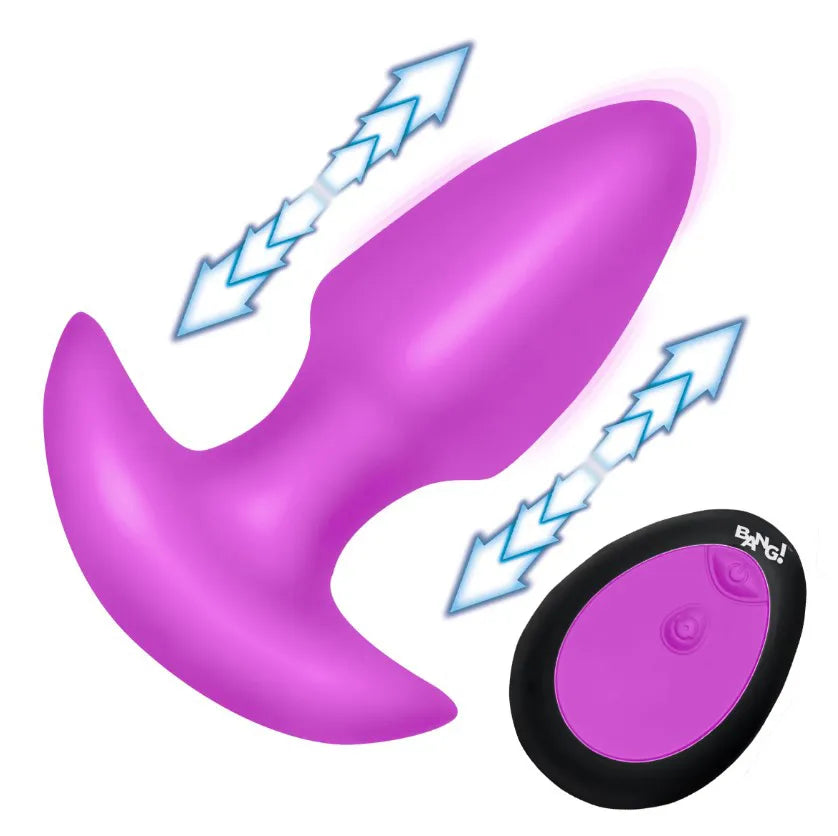 Thrusting and Vibrating Silicone Butt Plug – Wireless Remote-Controlled Butt Plug