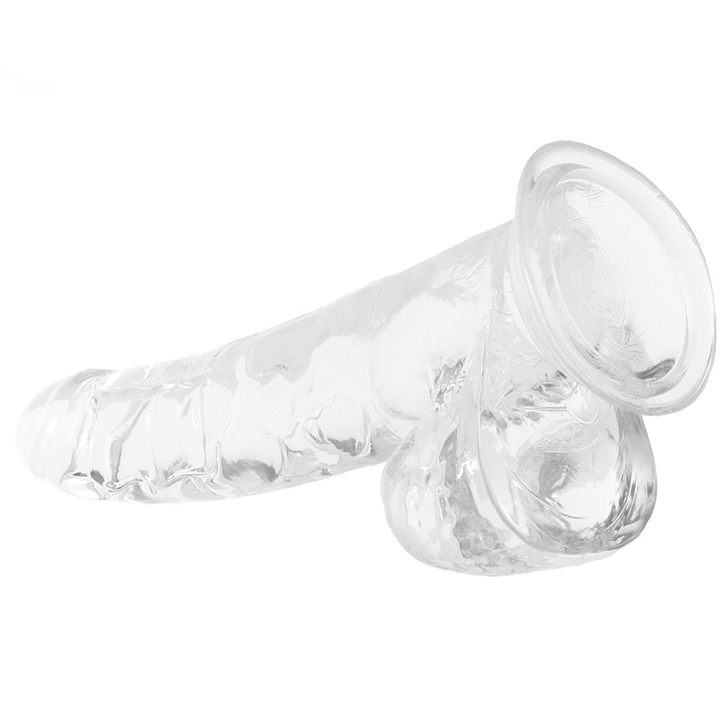 King Cock 11 Inch Ballsy Dildo in Clear Dildo Sex Toys > Realistic Dildos