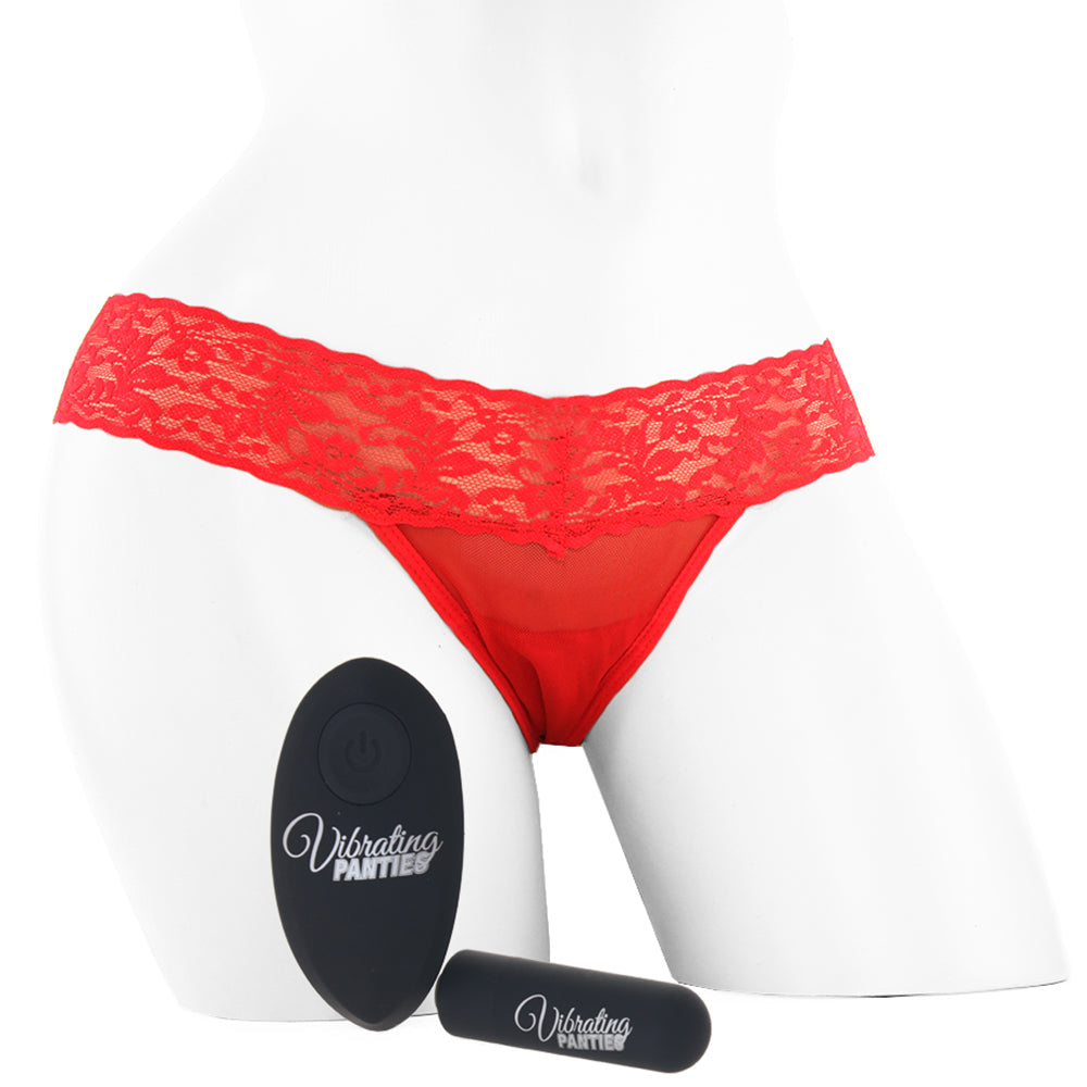 Wireless Remote Vibrating Red Panties /L Vibrators > Wearable & Panty Vibrators