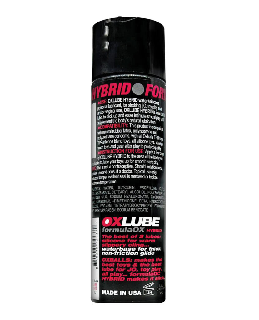 FormulaOX HYBRID OXLube 130ml - Premium Water-Silicone Lube