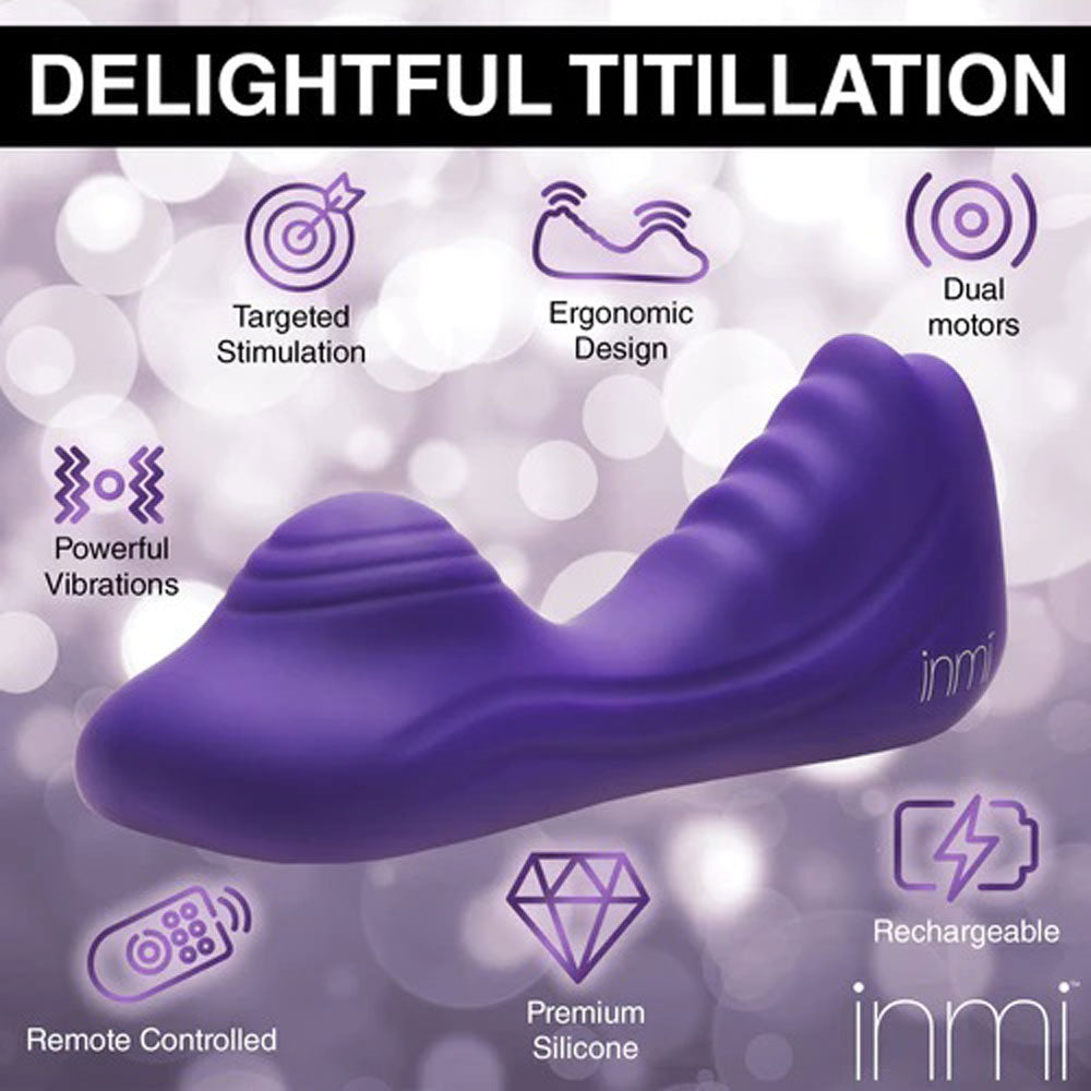 Purple Silicone Vibrating Grinder with Remote Control