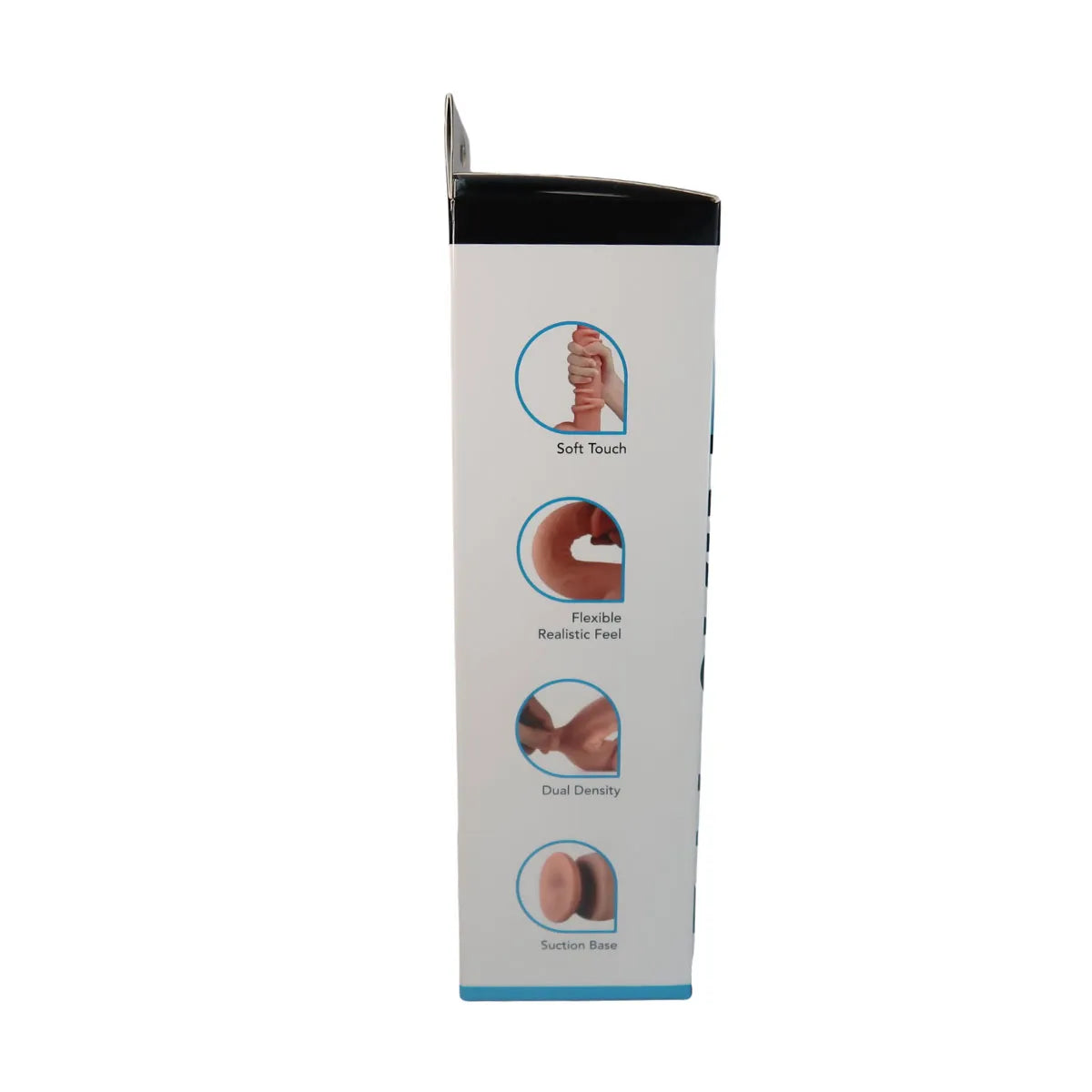 Real Skin 9 Inch Dual Layer Sliding Skin Dildo