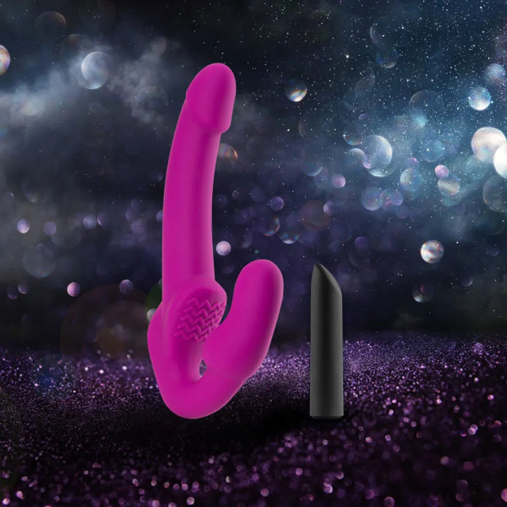 Temptasia Estella Strapless Silicone Dildo – Vibrating Strapless Dildo
