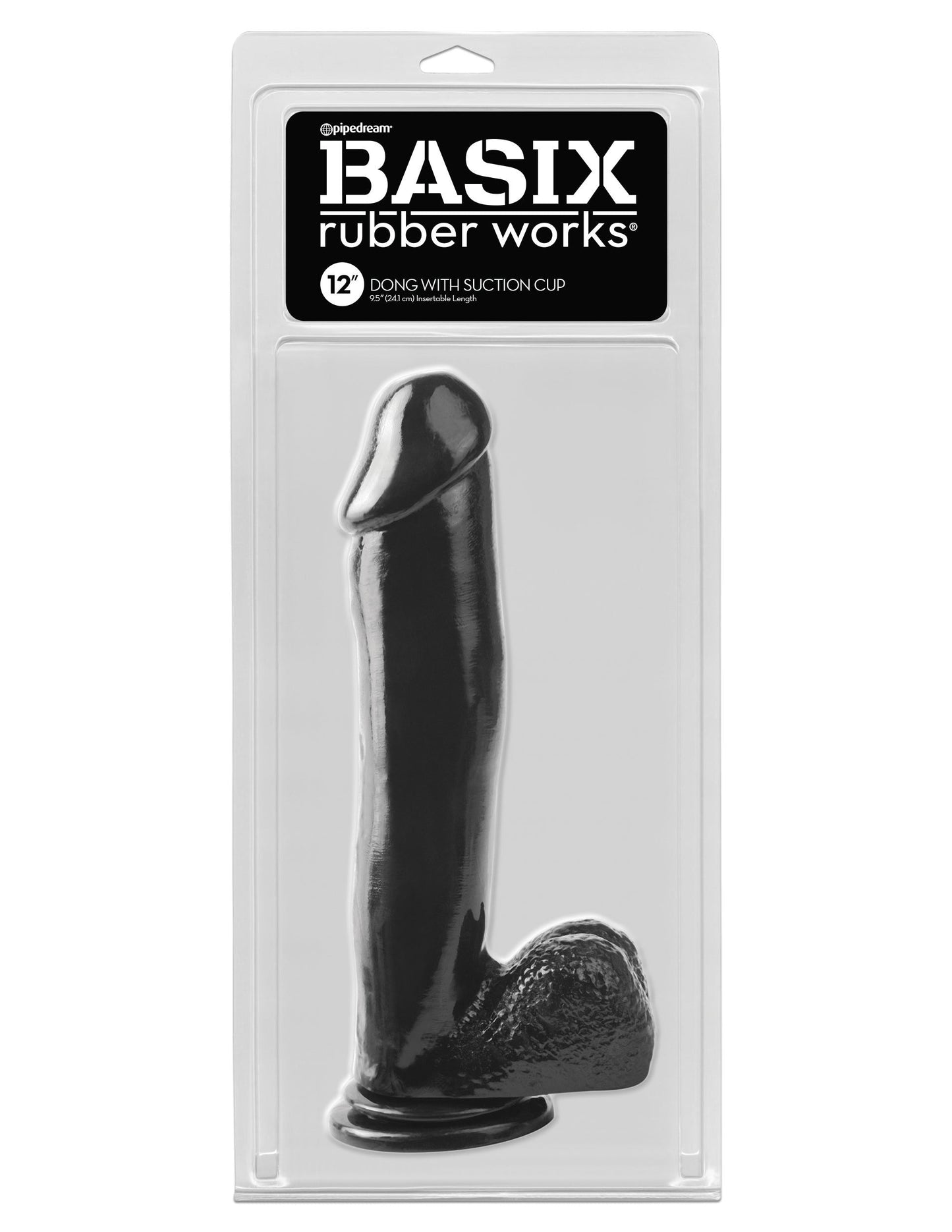 Basix Rubber Works 12 Inch Dong (Light) – Suction Cup Dildo