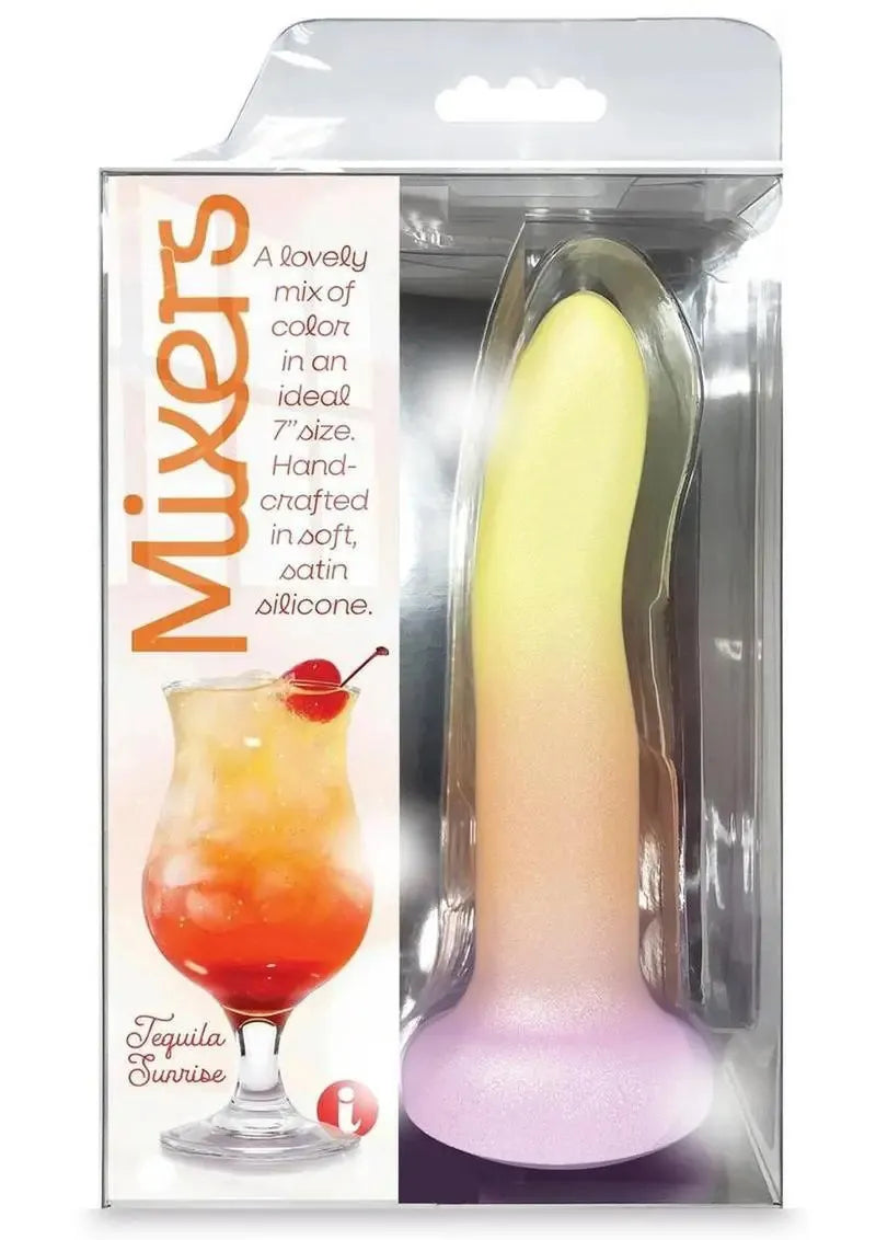 Mixers Tequila Sunrise (Yellow Orange Pink) – 8 Inch Silicone Dildo