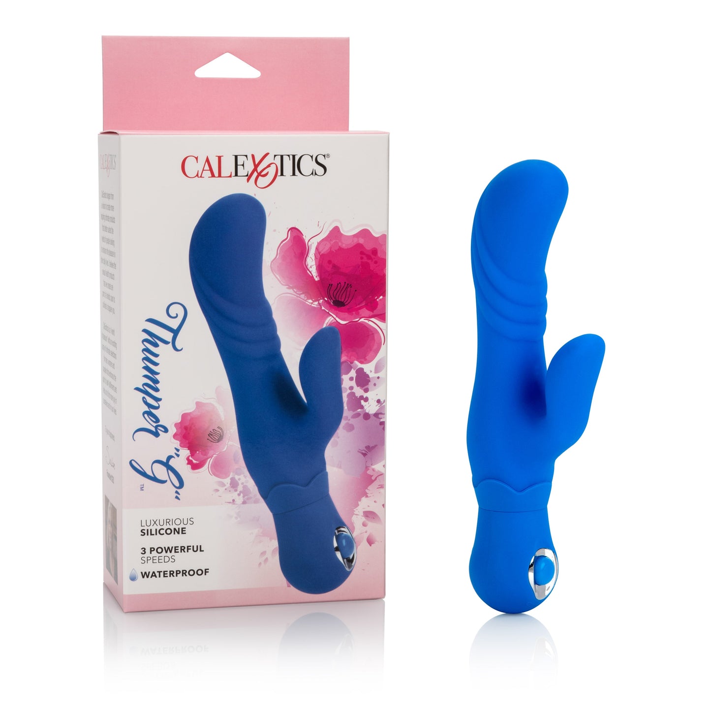Posh Blue Silicone Thumper Dual Massager with 3 Speeds