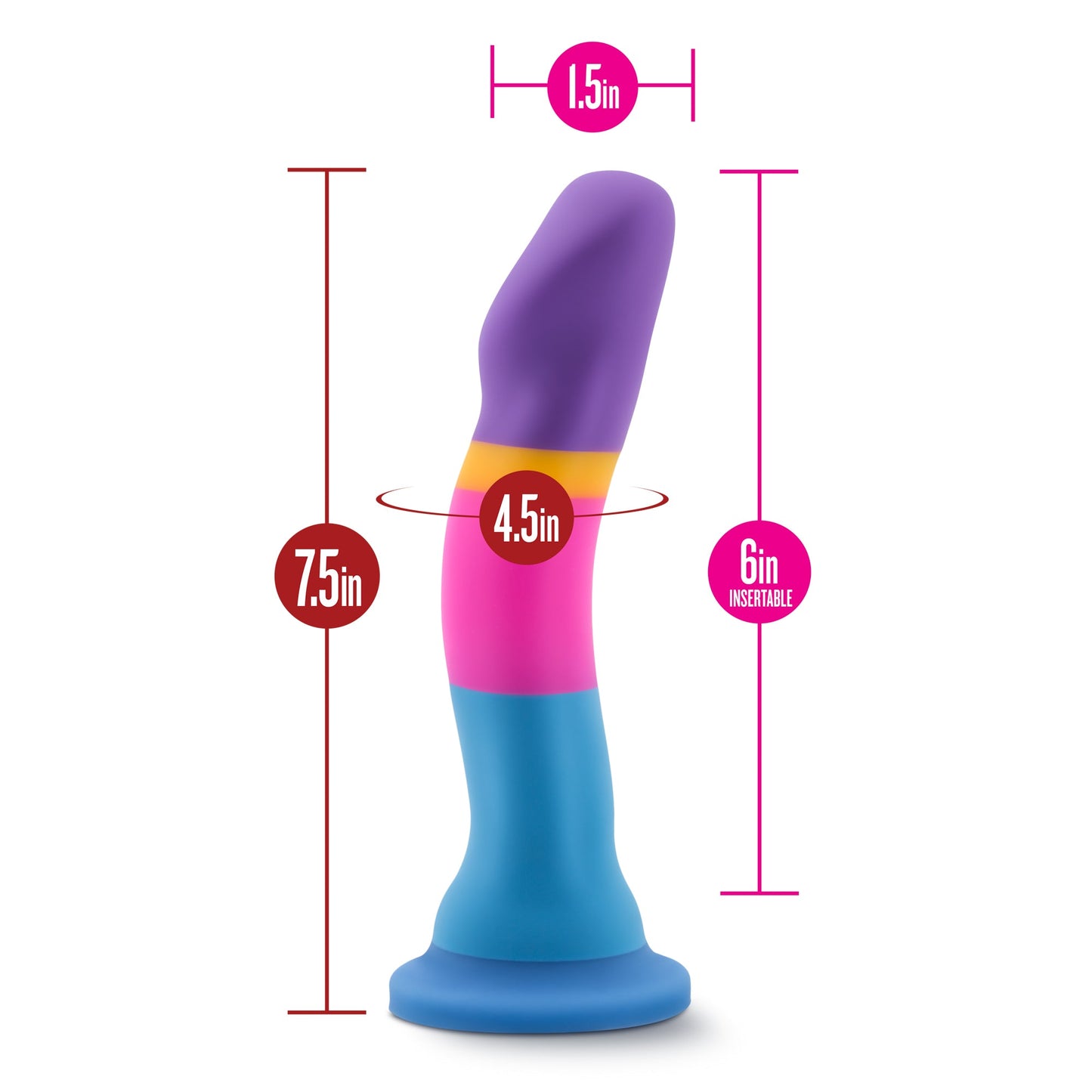 Avant D1 Hot n Cool Silicone 7.5 Inch Dildo