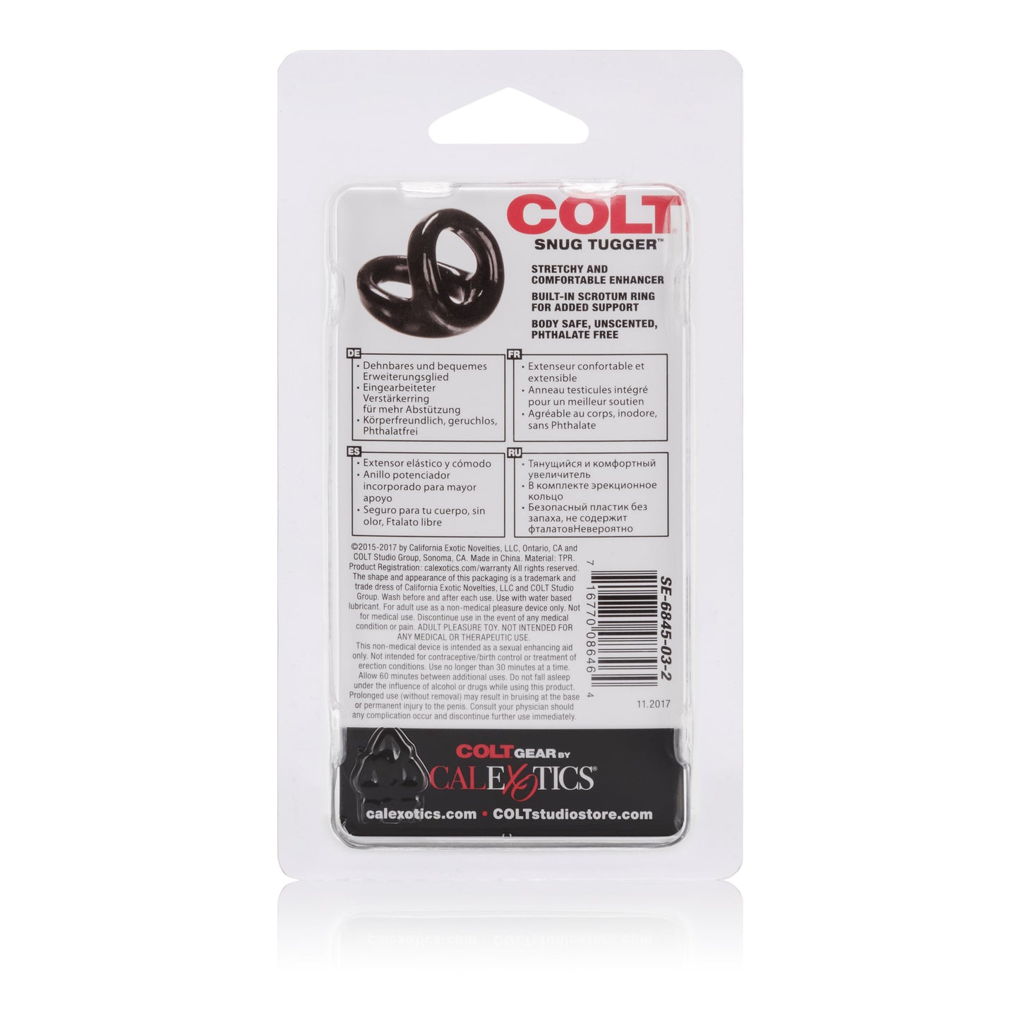 Colt Snug Tugger – Stretchy Double Cock Ring with Scrotum Support