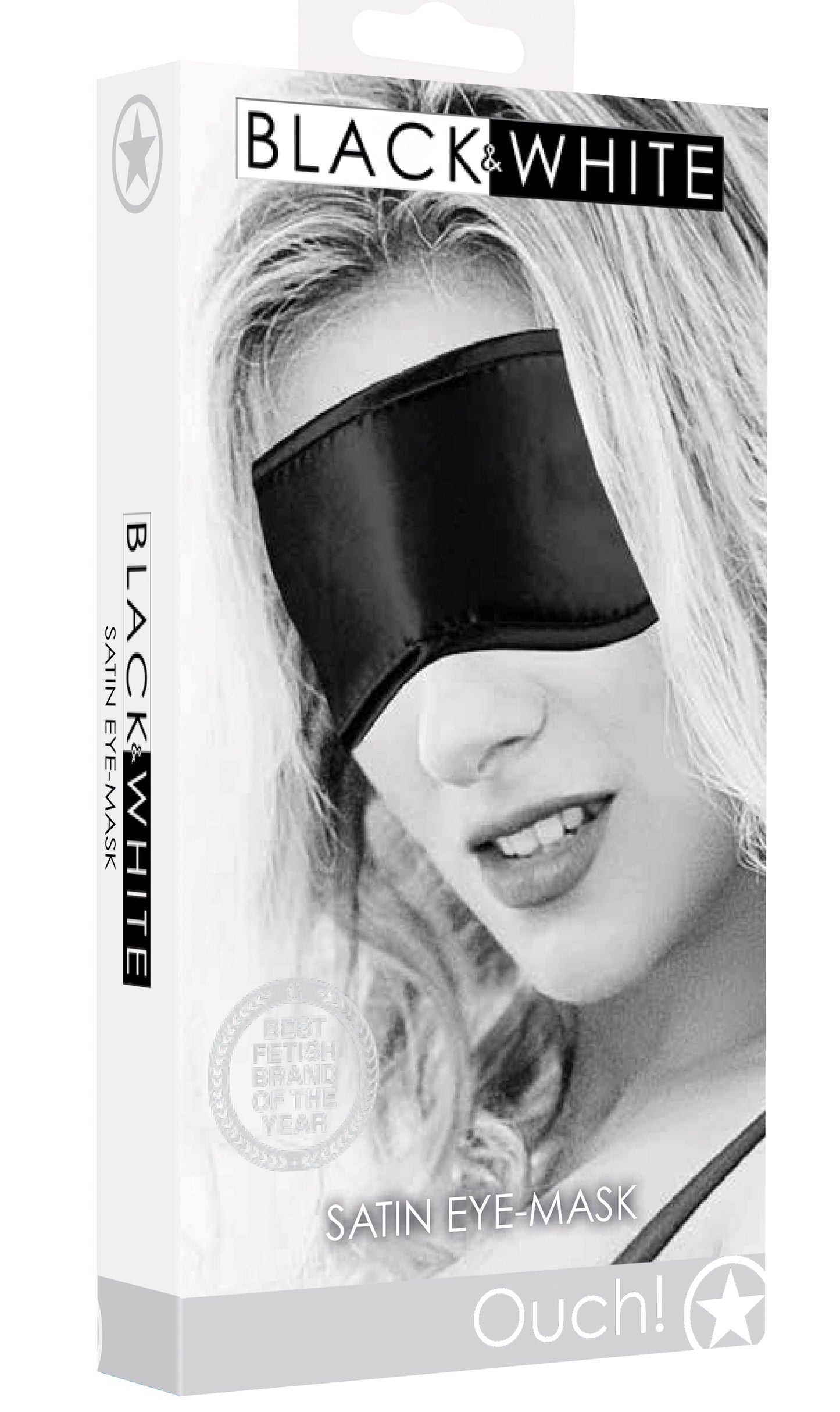 White Satin Eye Mask Blindfold for Relaxation and Intimate Moments