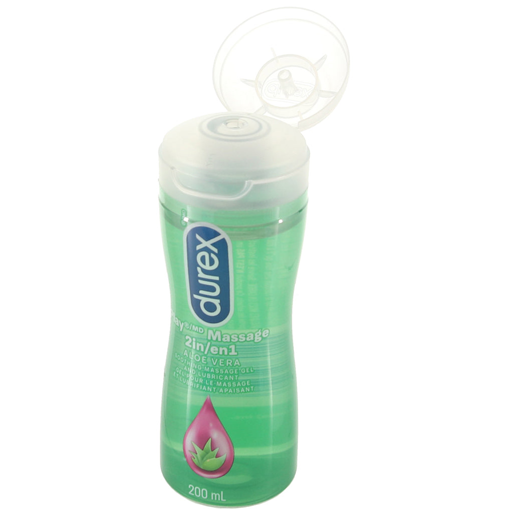Play 2 in 1 Aloe Vera Massage Gel & Lubricant in 6.76oz/200 Lubes and Lotions > Water Based Sex Lubes