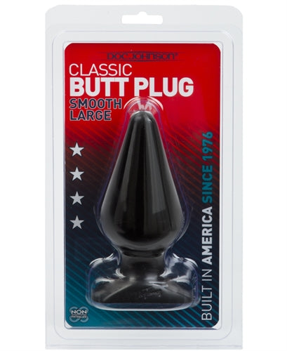 Large Black 6 Inch Butt Plug