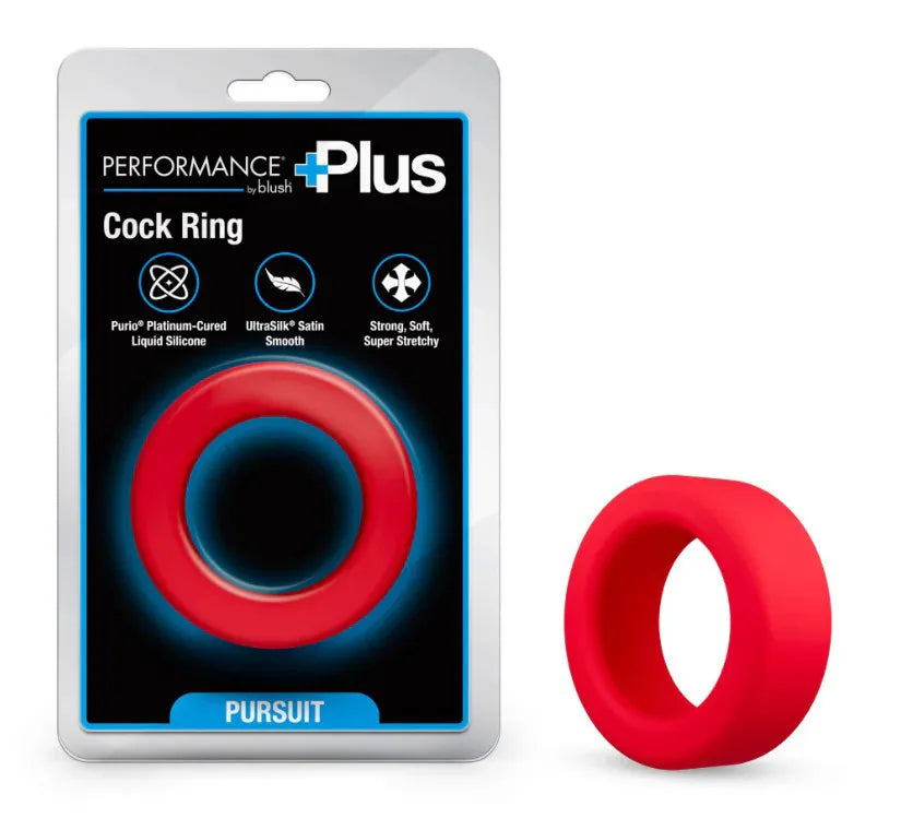 Performance Plus Pursuit (Red) – Durable Thick Cock Ring