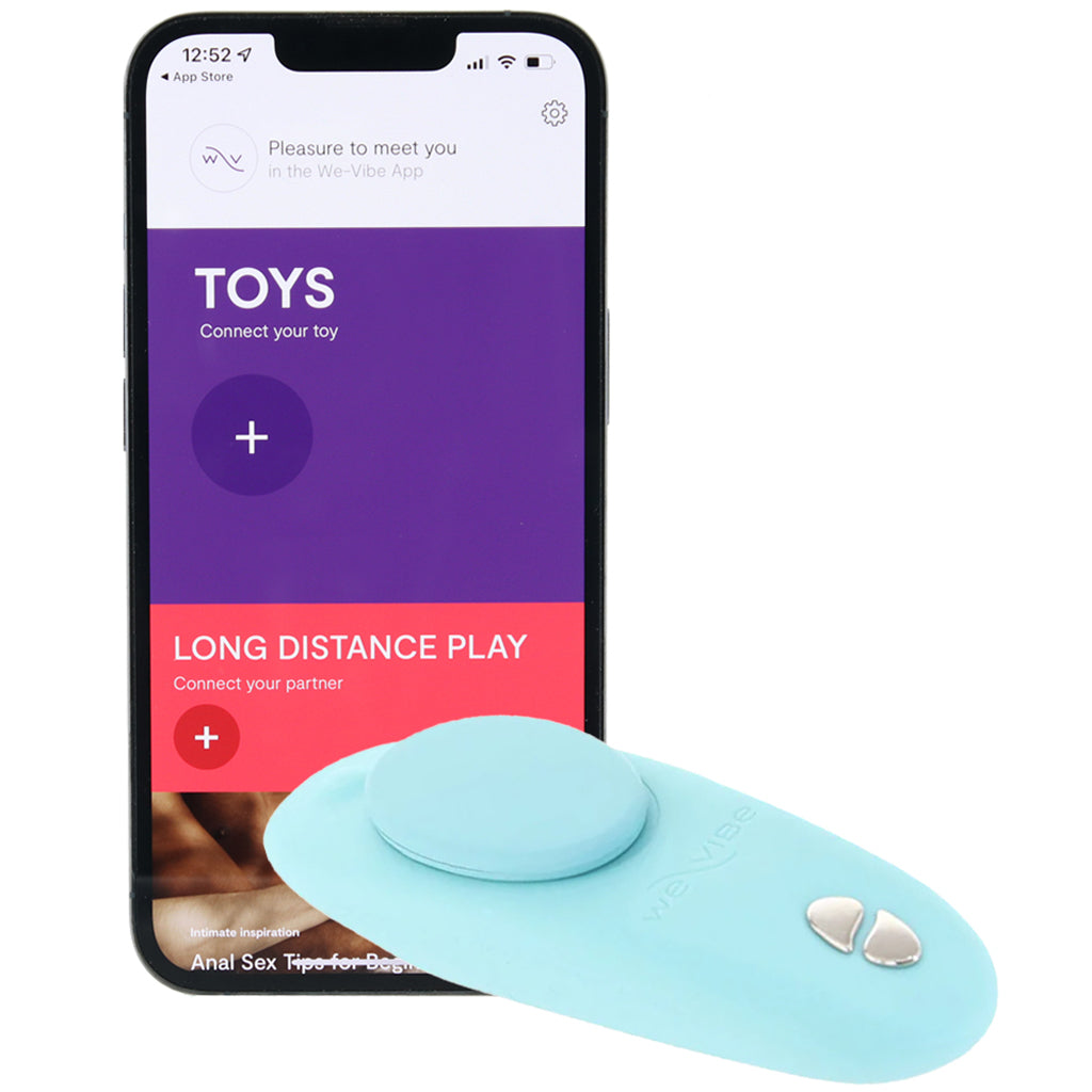 We-Vibe Moxie+ Wearable Clitoral Vibe in Aqua Vibrators > Wearable & Panty Vibrators