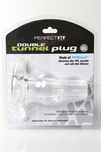 Perfect Fit Double Tunnel XLarge – 6.5 Inch Hollow Butt Plug