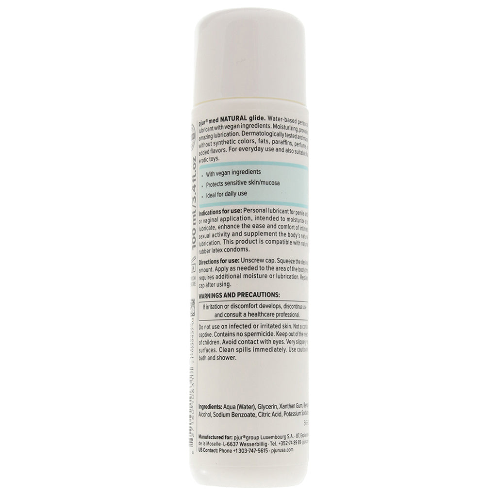 Med Glycerin Free Natural Glide in 3.4oz/100ml Lubes and Lotions > Water Based Sex Lubes