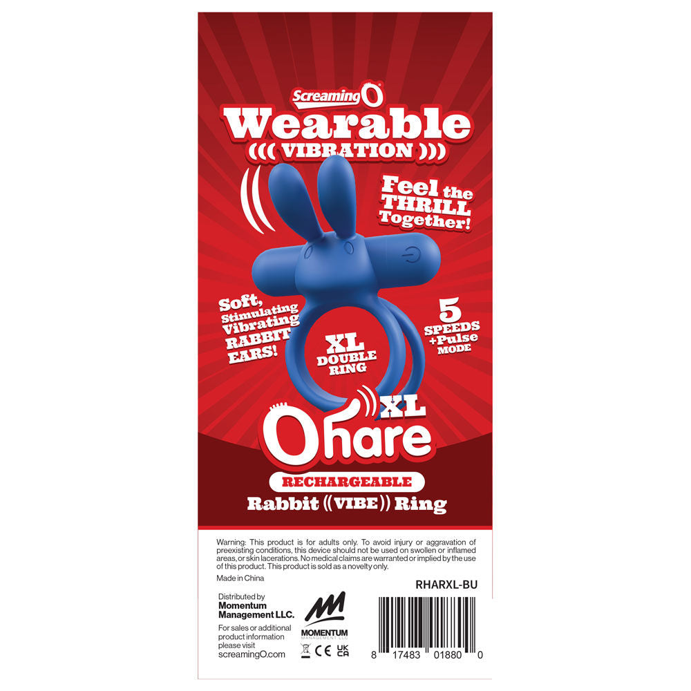 Ohare XL (Black | Blue | Green) – Rechargeable Large Rabbit Vibrator