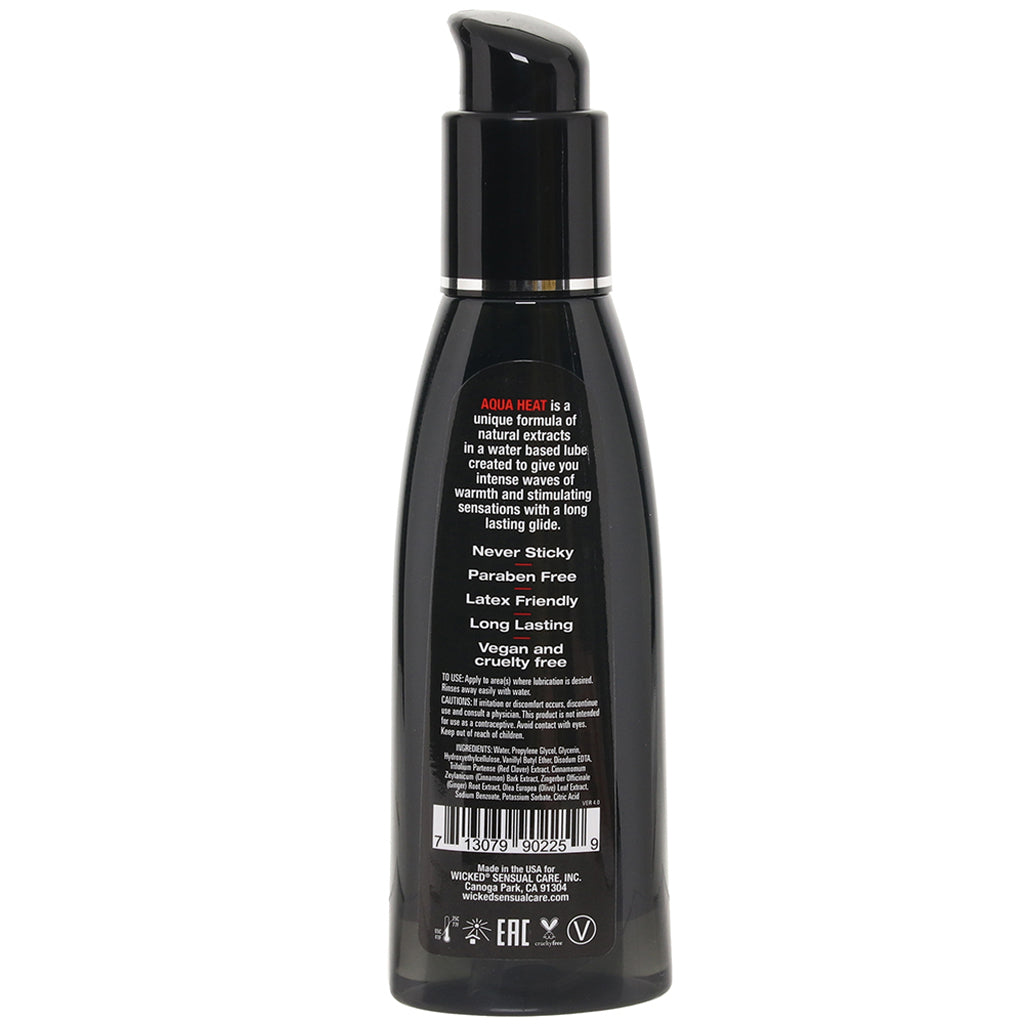 Aqua Heat Lube 4oz/120ml in Warming Lubes and Lotions > Stimulating Lubricants