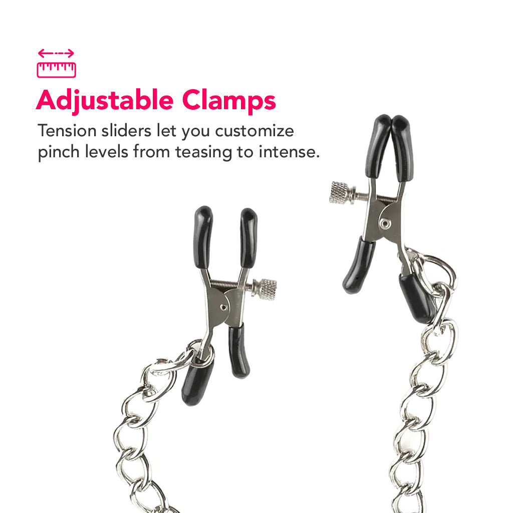 Fetish Fantasy Ltd O-Ring Gag & Nipple Clamps Bondage and Fetish > Nipple Stimulators & Clamps