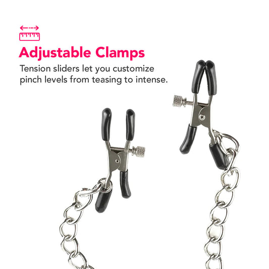 Fetish Fantasy Ltd O-Ring Gag & Nipple Clamps